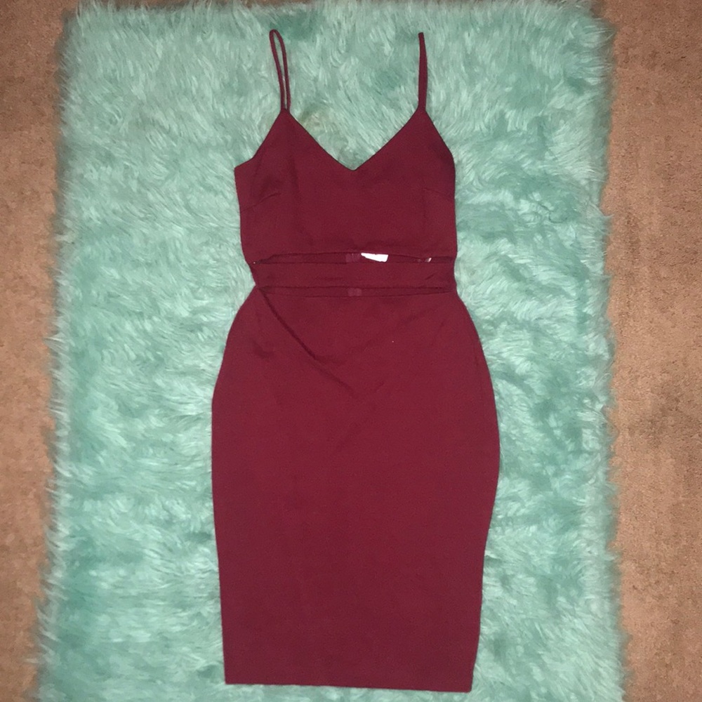 NWT Windsor Burgandy Mini Dress